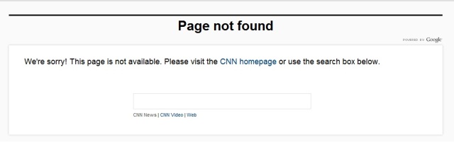 Lỗi 404 CNN